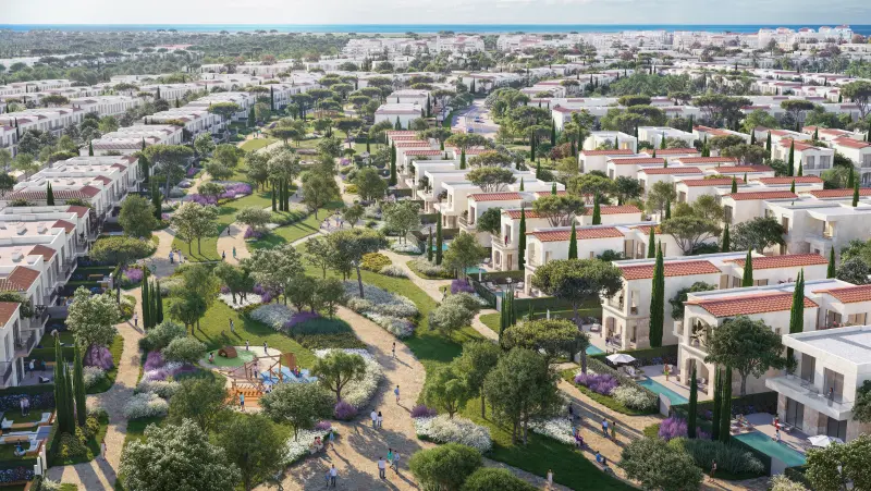 تصميم فيلات وادي إيست بالواجهة المتوسطية
